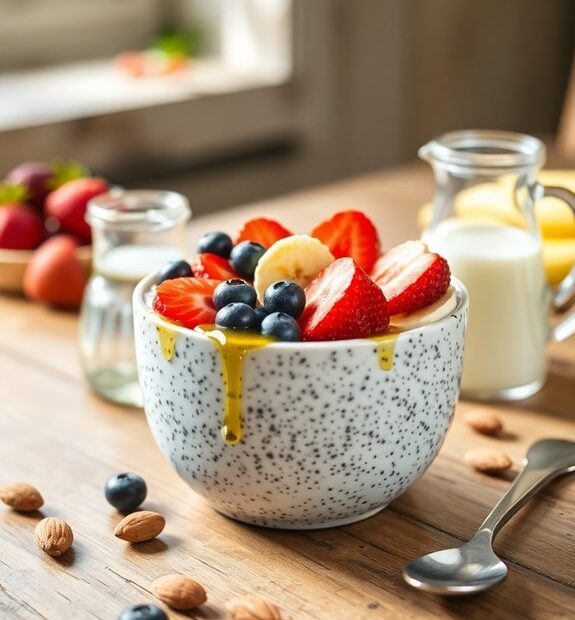 almond vanilla chia pudding