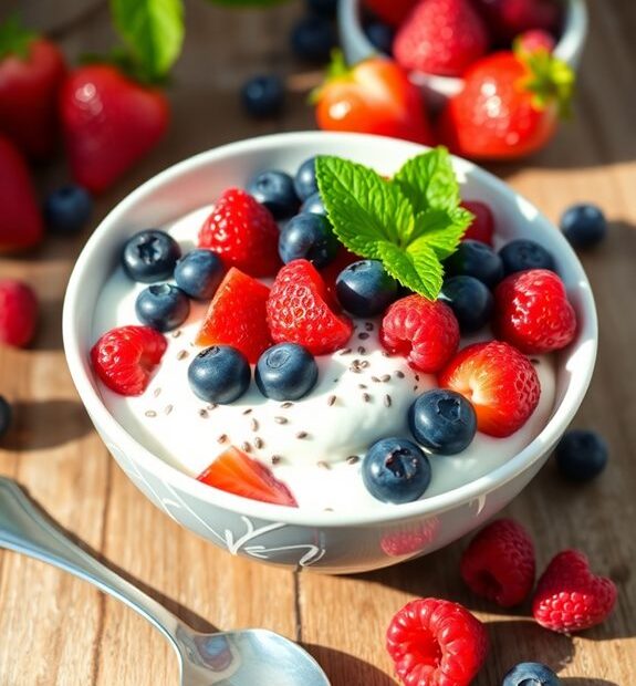 berry chia greek yogurt