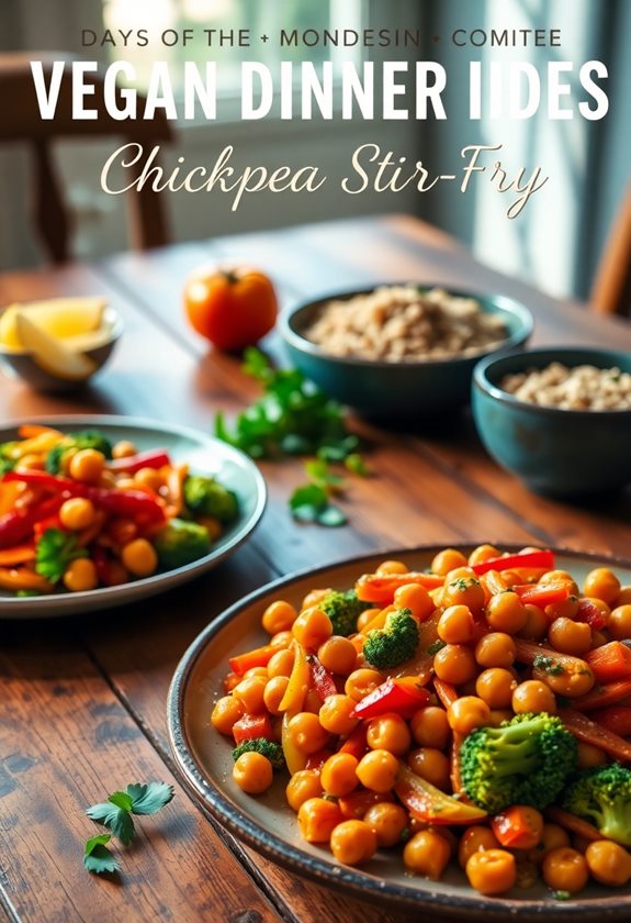 chickpea vegetable stir fry