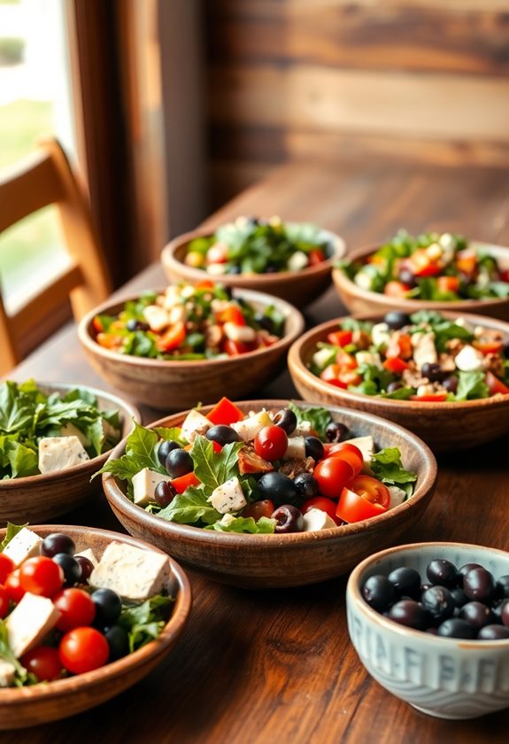 choosing organic italian salad