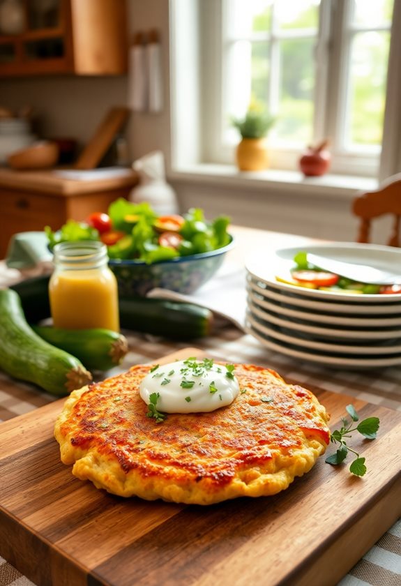 crispy zucchini vegetable patties