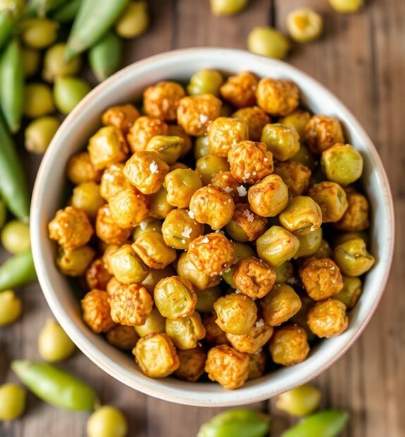 crunchy roasted edamame snacks