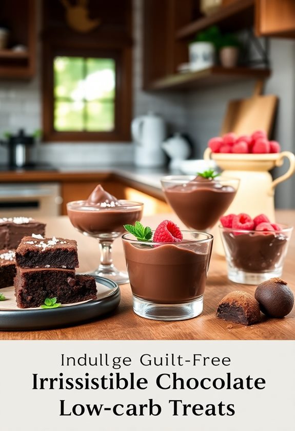 decadent low carb chocolate delights