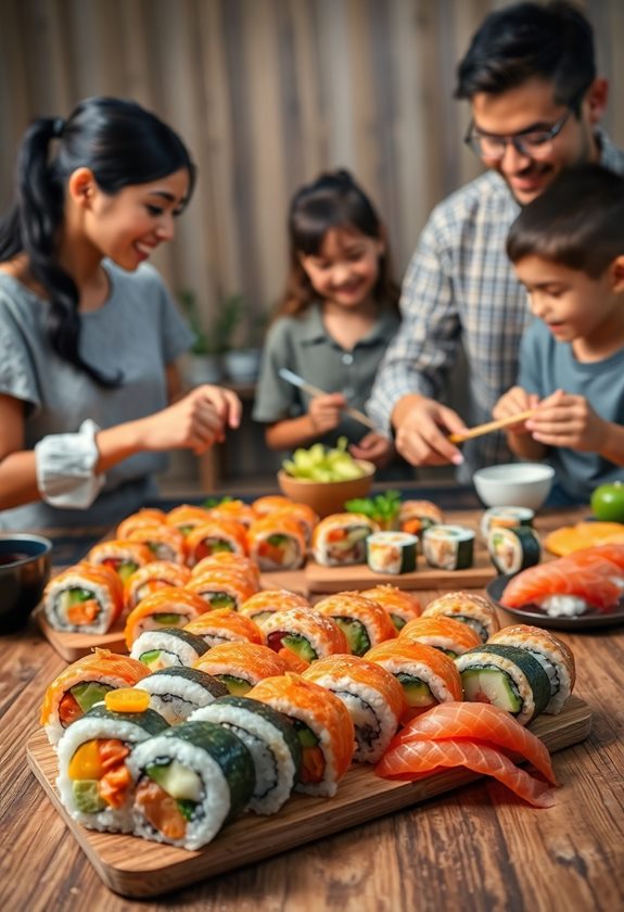 delicious japanese sushi creations