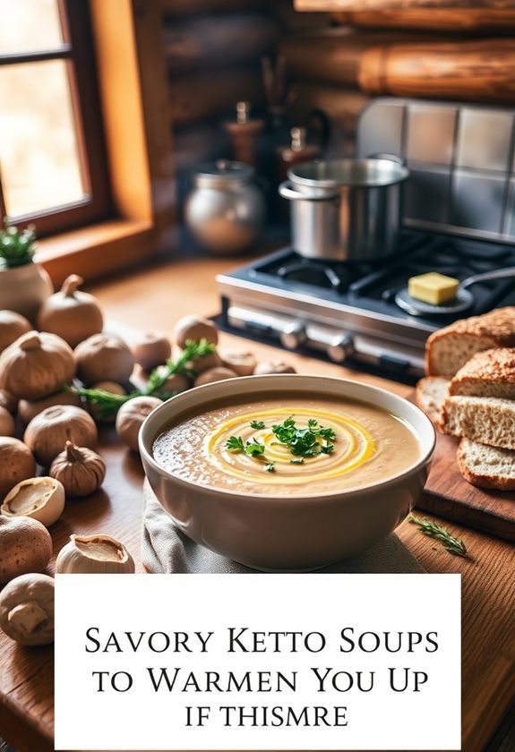 delicious low carb mushroom soup