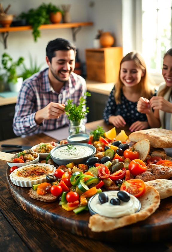 delicious mediterranean appetizer spread