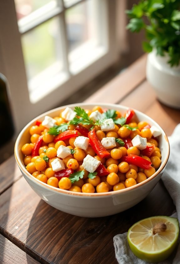 delicious mediterranean chickpea bowls