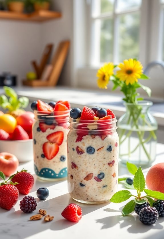 easy mason jar oats