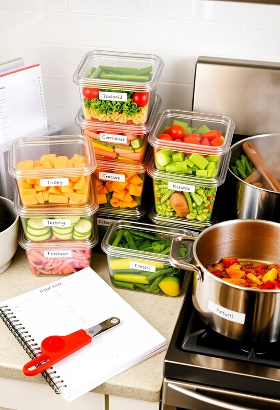 efficient freezer meal preparation