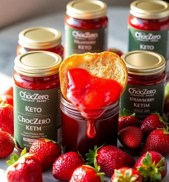 guilt free keto strawberry jams