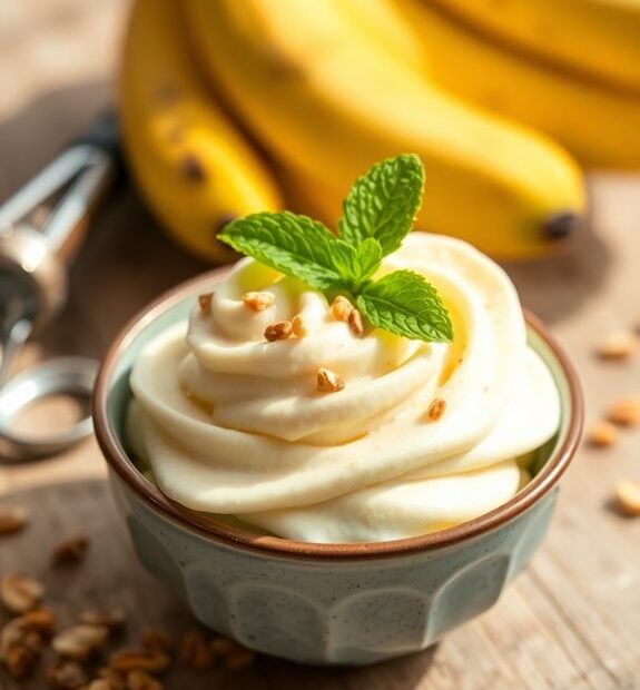 healthy frozen banana dessert