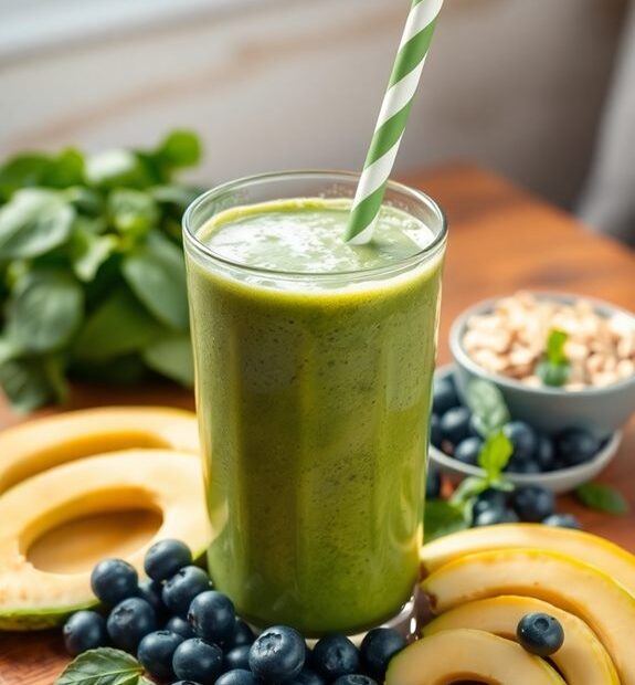 healthy morning smoothie option