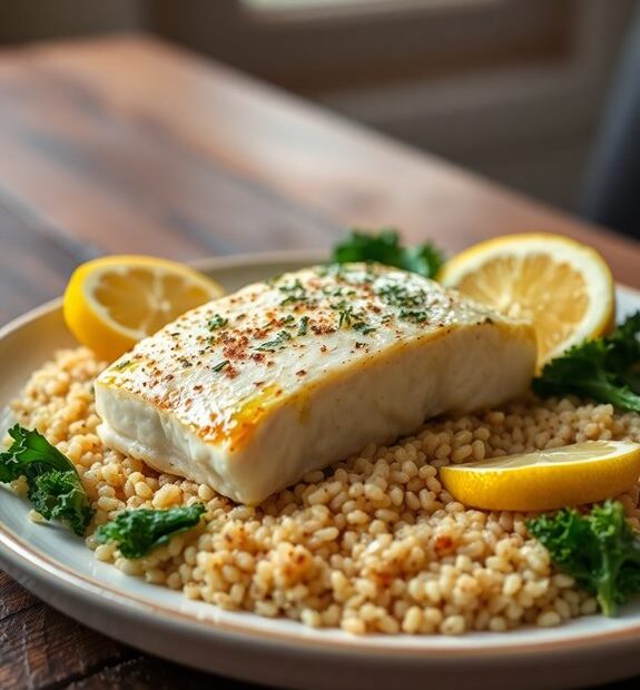 healthy oven baked cod dish