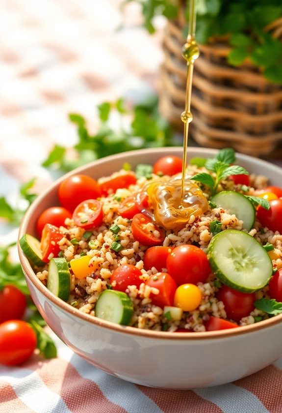 healthy quinoa salad bowls