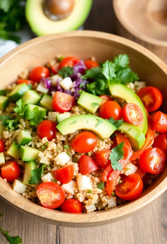 healthy quinoa salad bowls