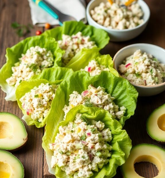 healthy tuna lettuce wraps