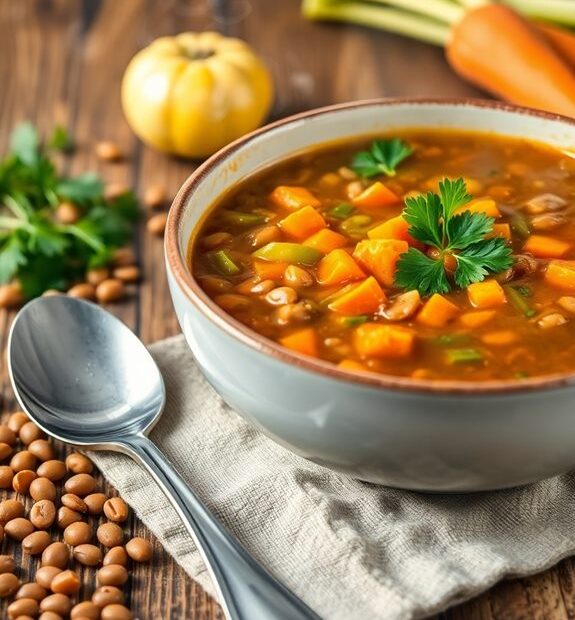 hearty lentil vegetable soup