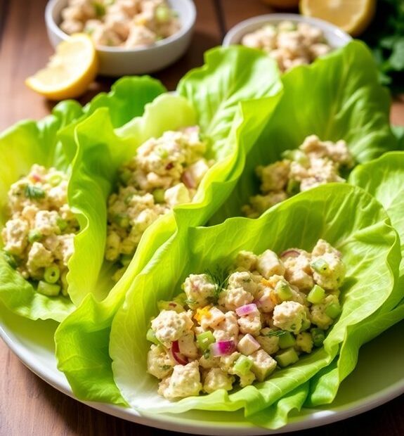 keto tuna salad wraps