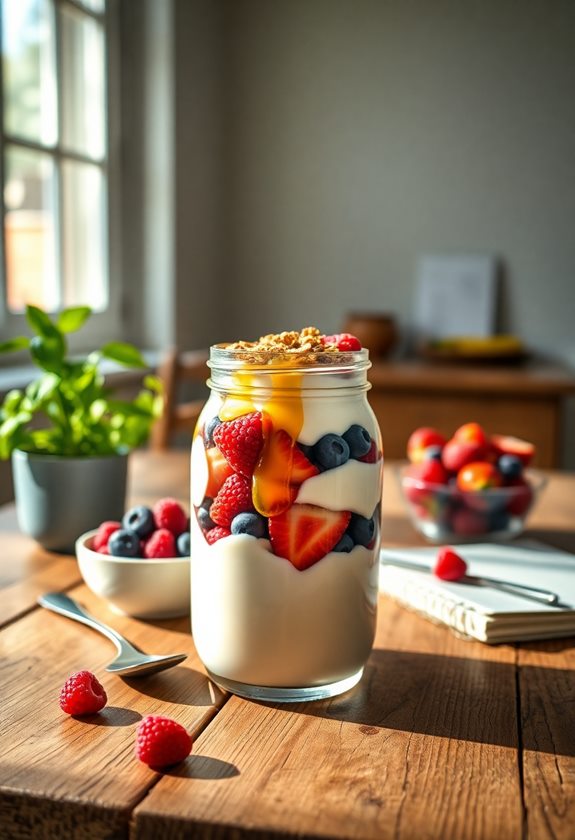 layered yogurt fruit delight