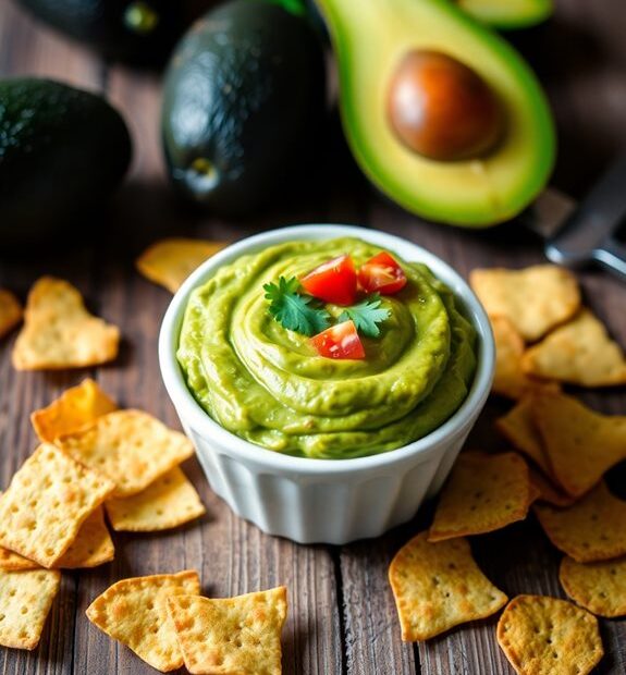 low carb guacamole snack