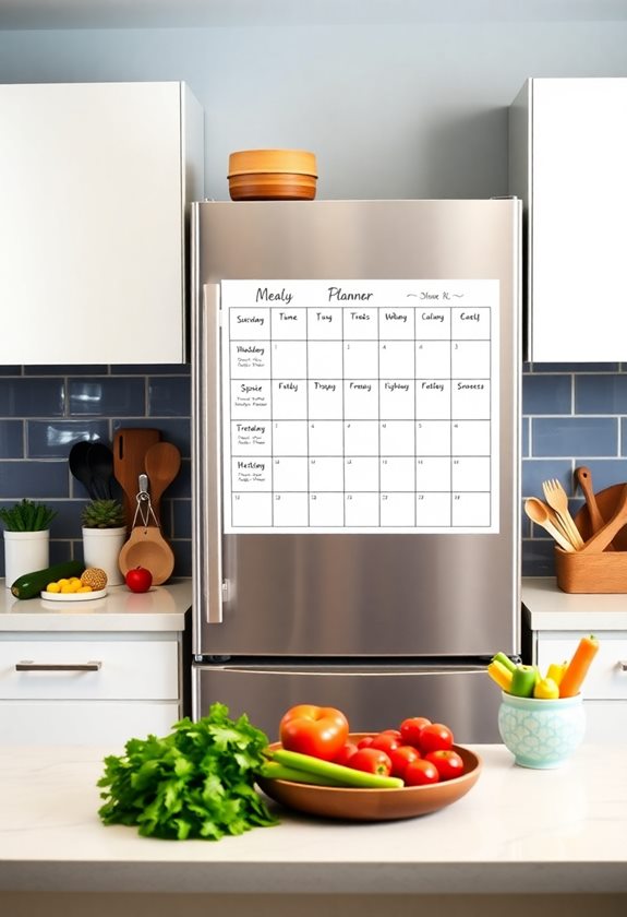 magnetic meal planner boards