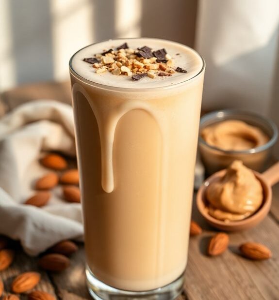 nutritious almond peanut shake