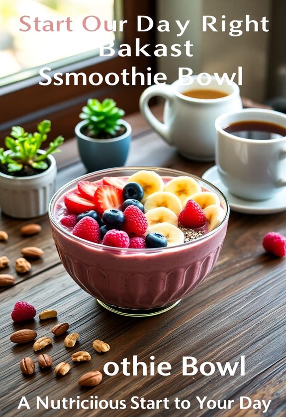 nutritious morning smoothie bowl