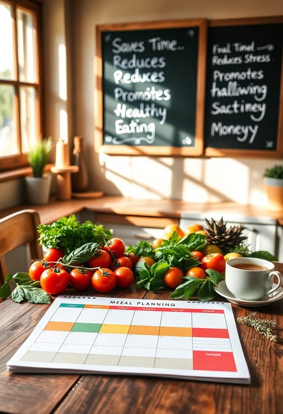 organized efficient meal preparation