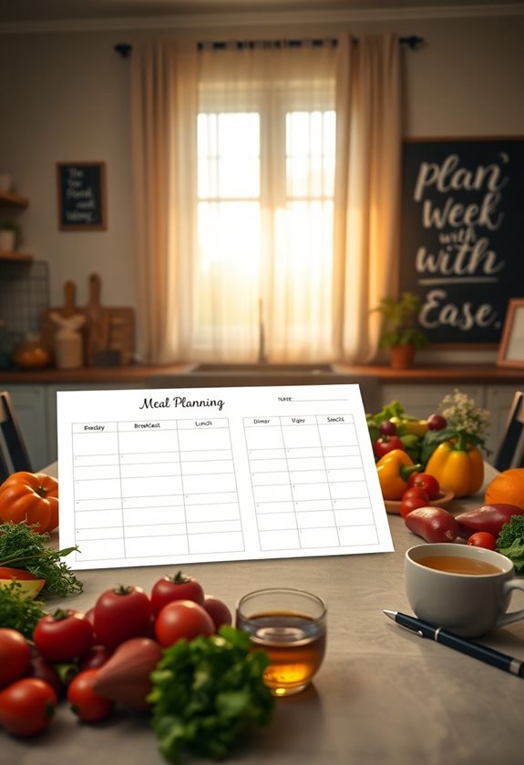 organized meal planning tool