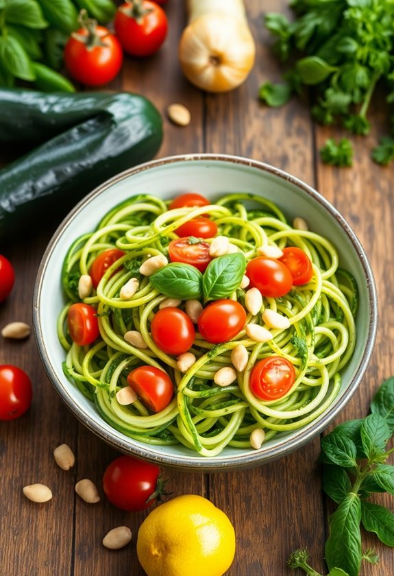 pasta alternative with pesto