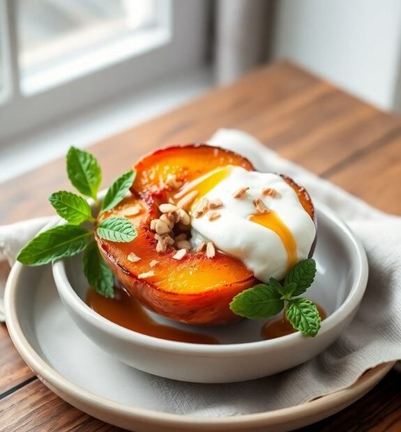 peach yogurt dessert delight