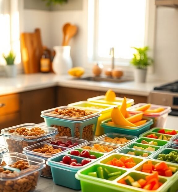 portion controlled snack containers