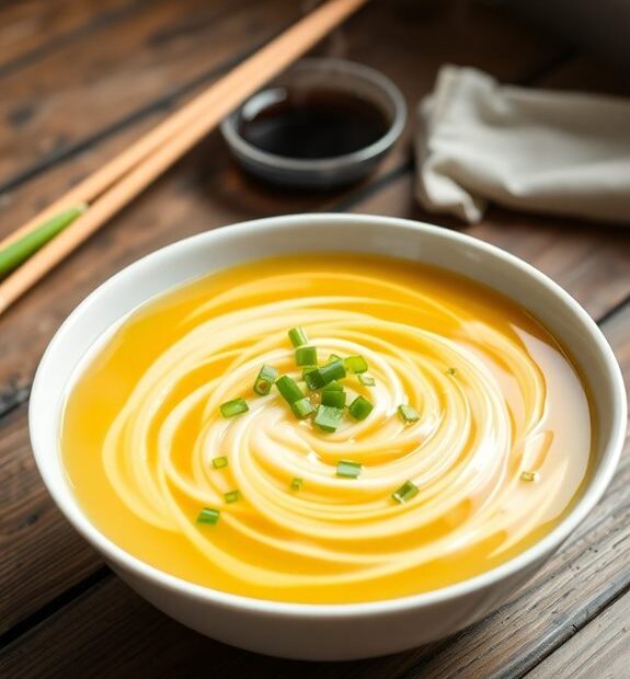 quick low carb egg soup