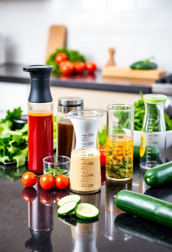 salad dressing container selection