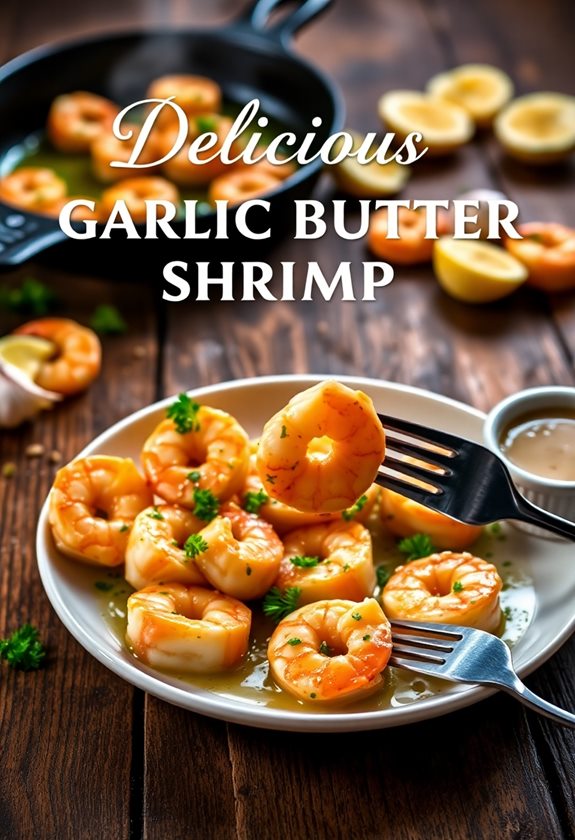 savory garlic butter shrimp