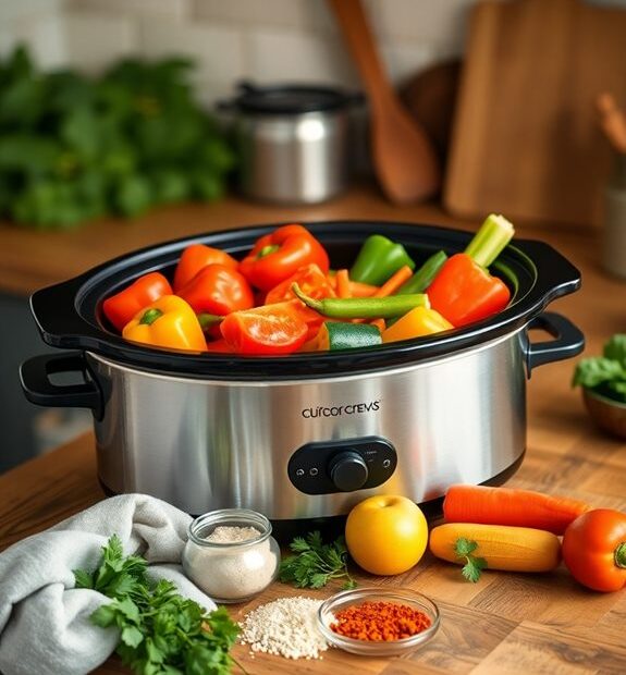 simple vegetarian slow cooker