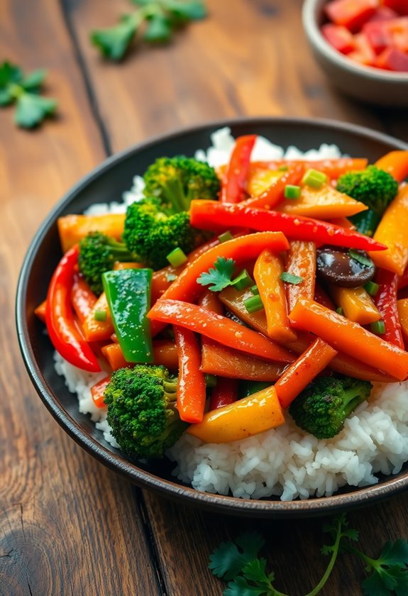 veggie rice stir fry